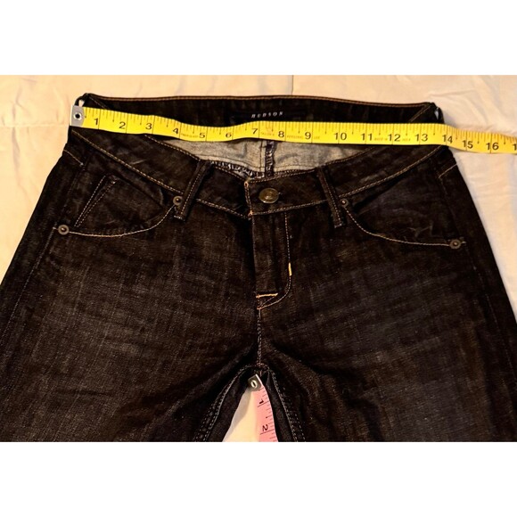 SOLD Vintage Hudson Y2K Low Rise Carly Flap Straight Jeans 26 - Picture 4 of 11